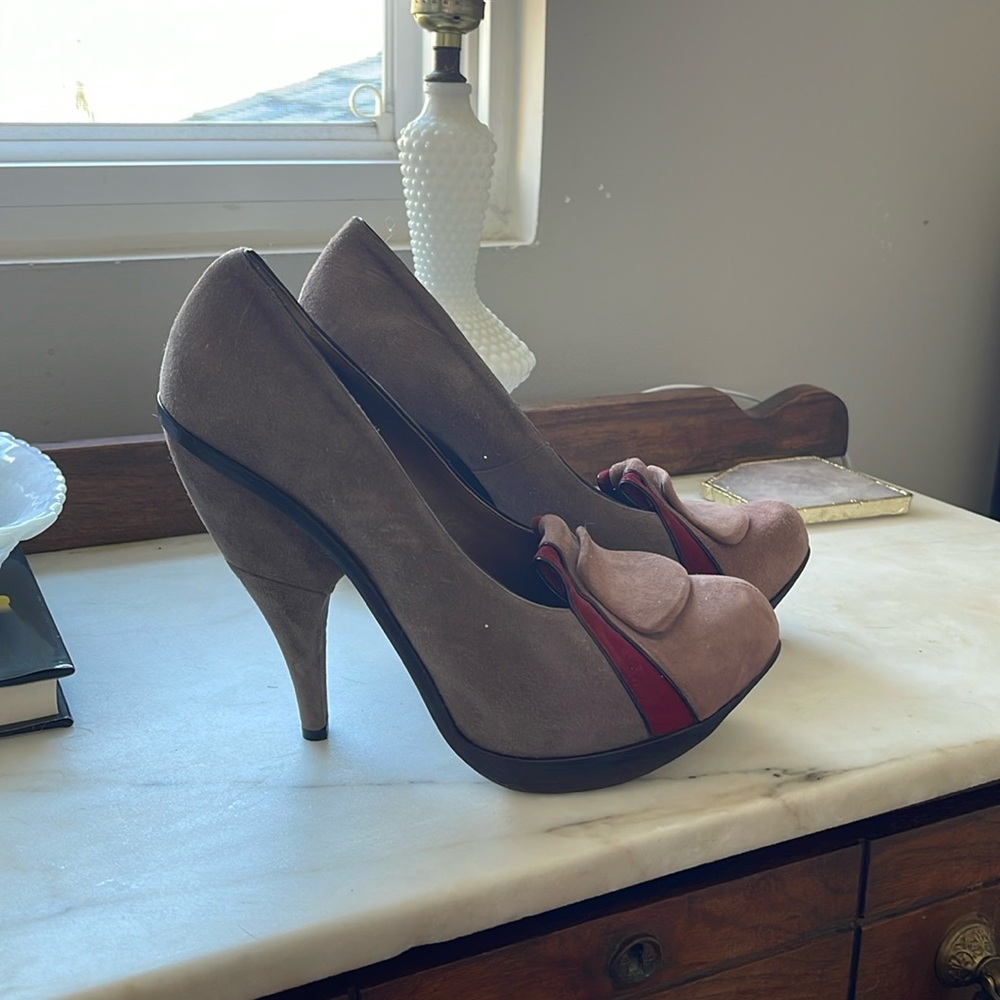 MARNI multicolor, suede heels